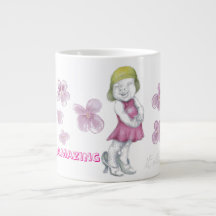 Cute little girl playing dress up