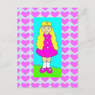 Cute Little Girl Smiling Postcard