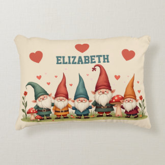 Cute little Gnomes - Personalised Kids Decorative Cushion