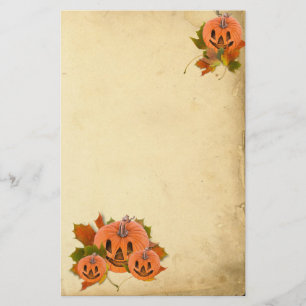 Cute Little Halloween Pumpkins Stationery