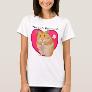 Cute little Hamster holding a flower T-Shirt