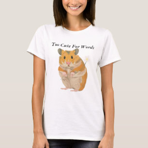 Cute little Hamster holding a flower T-Shirt