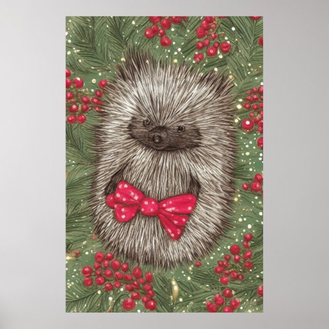 Cute little Hedgehog   Poster (Front)
