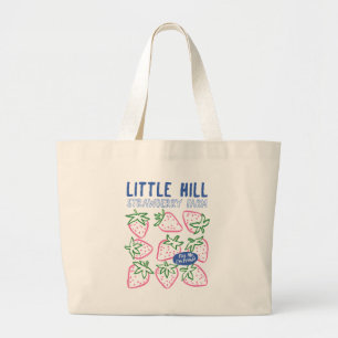 Cute Little Hill Strawberry Farm Art Large Tote Bag