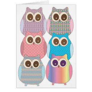 Cute Little Hoot Owls Assorted Colours