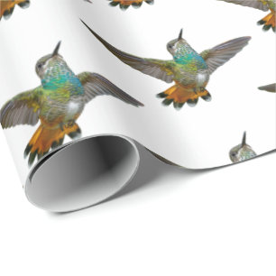 Cute Little Hummingbird Bird Nature Wildlife Wrapping Paper