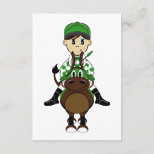 Cute Little Jockey RSVP Card