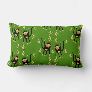 Cute Little Kid Monkey Lumbar Cushion