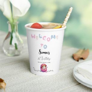 Cute Little Kitten 1st Birthday Party Paper Cups