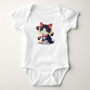 Cute little kitten Baby T-shirt Bodysuit
