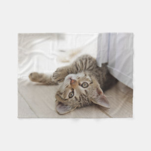 Cute Little Kitten Fleece Blanket