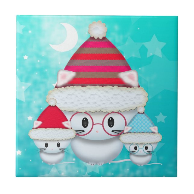 Cute Little Kitten Tile (Front)