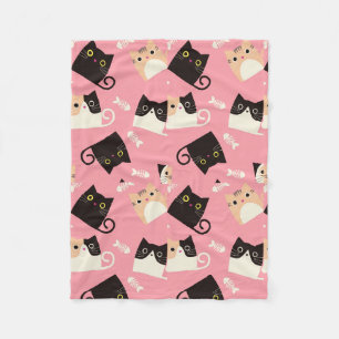 Cute little kittens fleece blanket