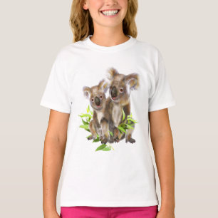Cute Little Koala Bear Australian Animal Art T-Shirt