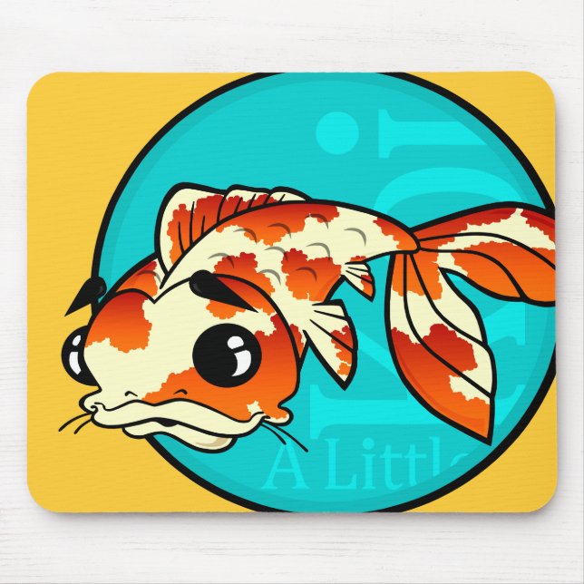 CUTE LITTLE KOI FISH MOUSE PAD (Front)
