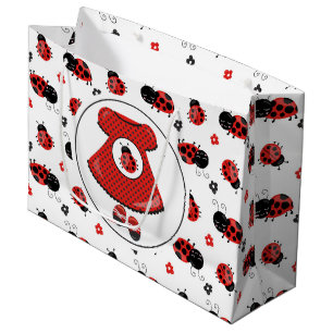 Cute little ladybug dress shower bag
