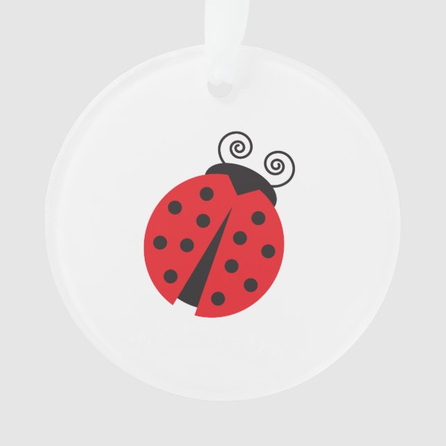 Cute Little Ladybug Ornament (Front)