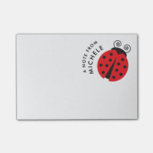 Cute Little Ladybug Personalised Notes