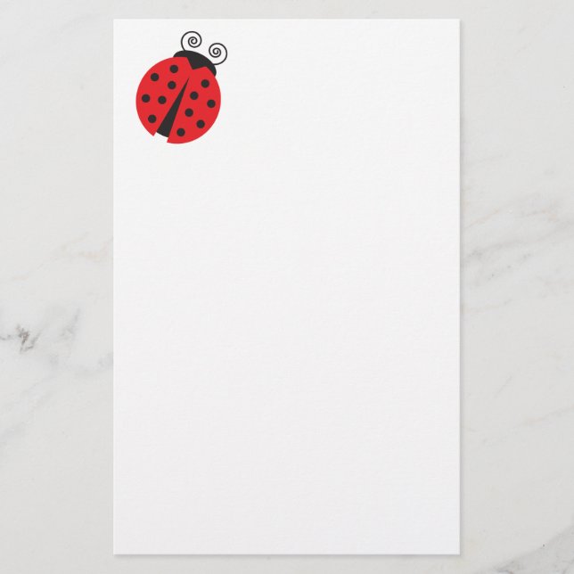 Cute Little Ladybug Stationery (Front)