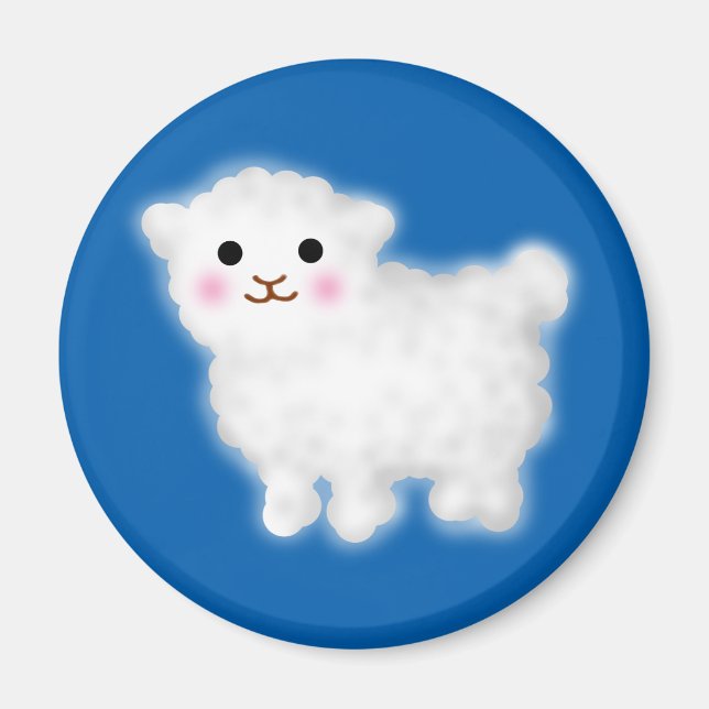 Cute Little Lamb Magnet (Front)