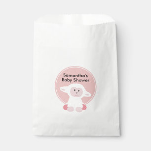 Cute Little Lamb Personalised Baby Shower Favour Bag