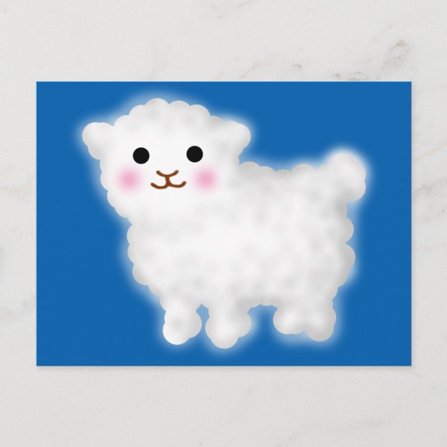 Cute Little Lamb Postcard (Front)