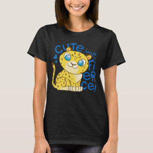 Cute Little Leopard Kids Cute But Fierce Cat T-Shirt