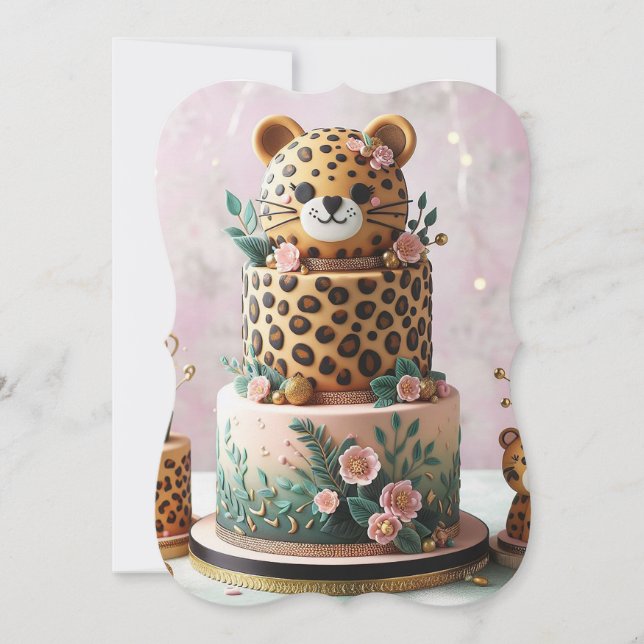 CUTE LITTLE LEOPARD LAYER CAKE (Front)