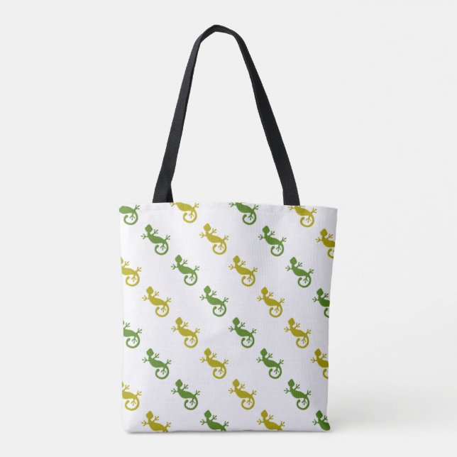 Cute little lizards tote bag (Back)