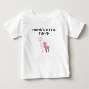 Cute Little Llama Gift Mamas Little Llama Gift Baby T-Shirt