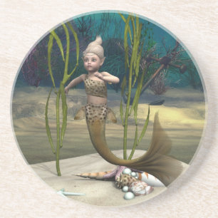 Cute Little Mermaid Coaster