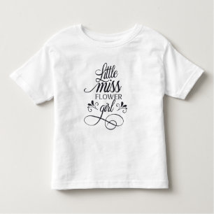 Cute Little Miss Flower Girl   Shirt