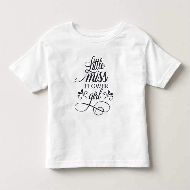 Cute Little Miss Flower Girl | Shirt (Front)