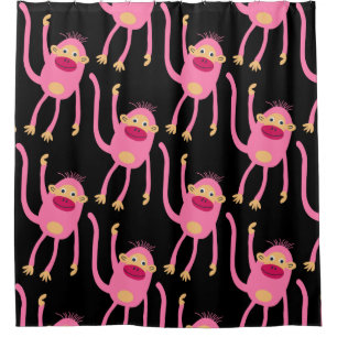 Cute Little Monkey Shower Curtain