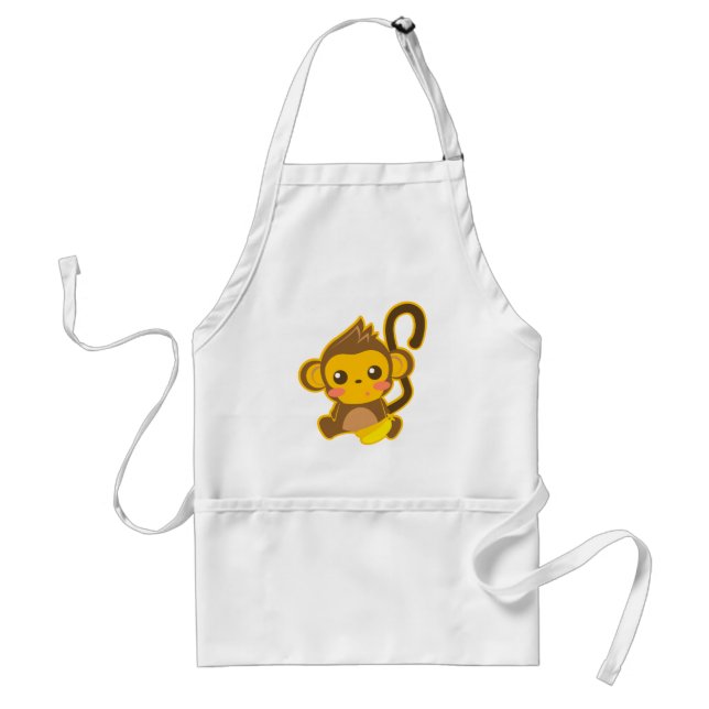 Cute Little Monkey Standard Apron (Front)