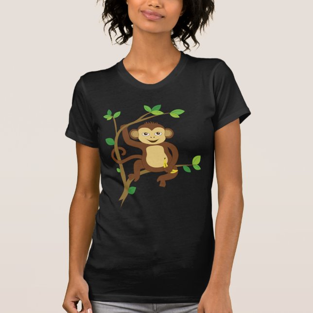 Cute Little Monkey T-Shirt (Front)