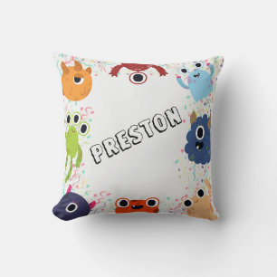 Cute Little Monster Birthday Party for All Ages Cushion