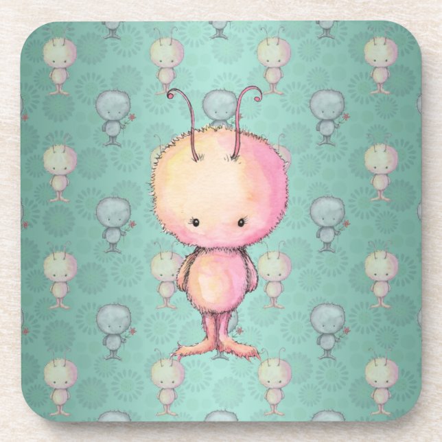 Cute Little Monster Coaster (Front)