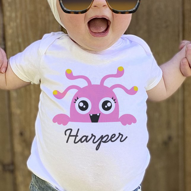 Cute Little Monster Girl One-Piece Baby Bodysuit (Creator Uploaded)