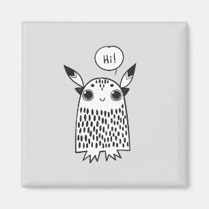 Cute little monster magnet