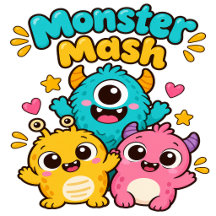 Cute Little Monster Mash Kids Hoodie