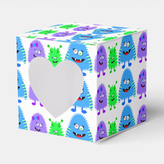Cute Little Monsters Favour Box (Front Side)