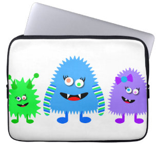 Cute Little Monsters Laptop Sleeve