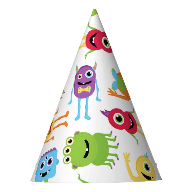 Cute Little Monsters Party Hat (Front)