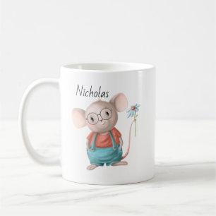 Cute Little Mouse Animal Cartoon   Coffee Mug
