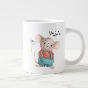 Cute Little Mouse Animal Cartoon   Coffee Mug