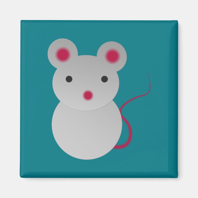 Cute Little Mouse Magnet (Front)