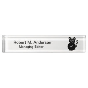 Cute Little Mouse Nameplate