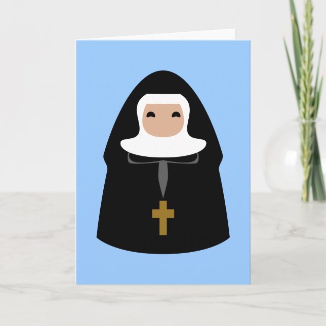 Cute Little Nuns Card (Front)