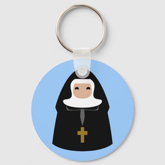 Cute Little Nuns Key Ring (Front)